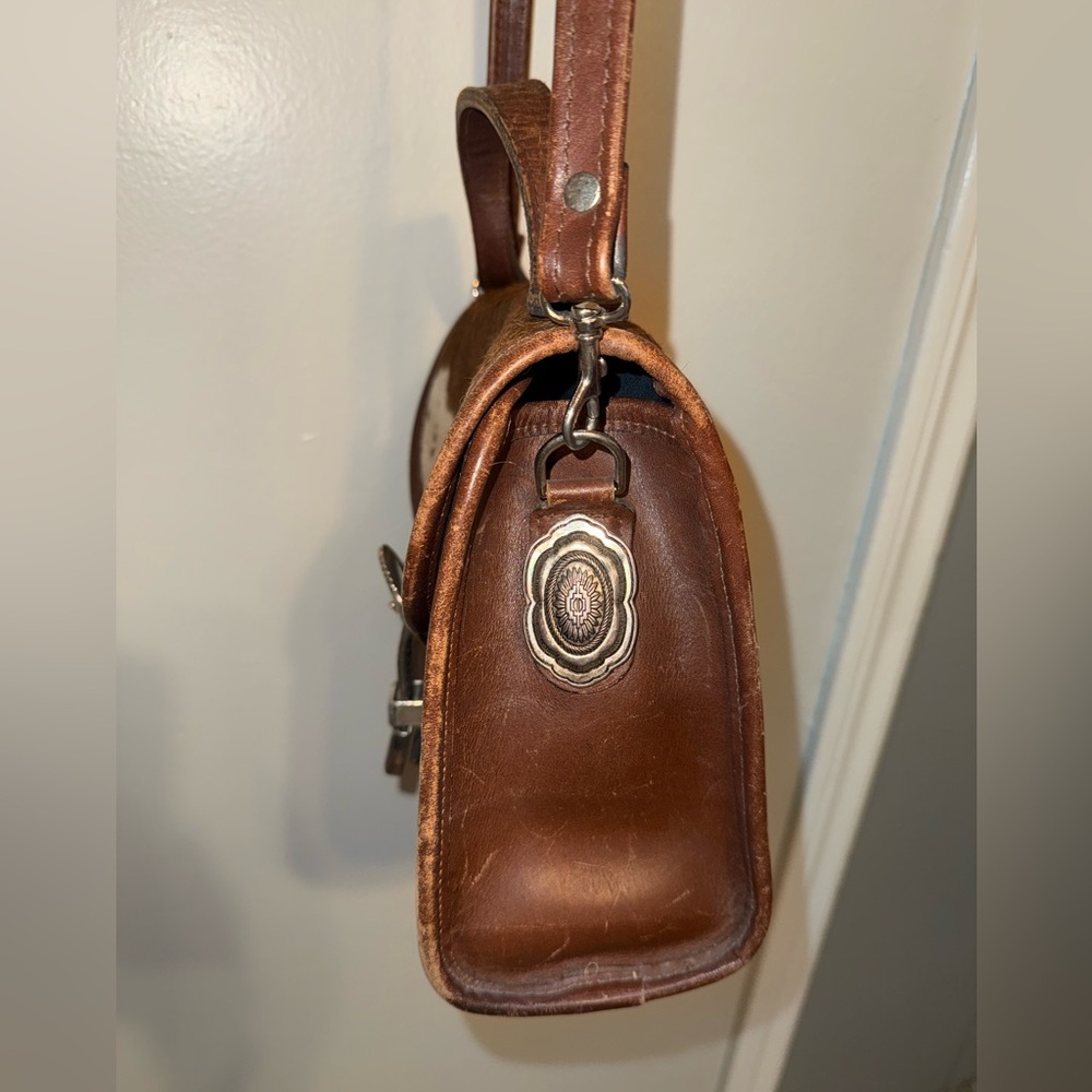 Vintage western belt buckle leather purse - Picture 2 of 10